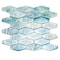 Apollo Tile Verre 10.63 in. x 11.7 in. Matte Blue Glass Mosaic Wall and Floor Tile 8.6 sq ft/case - 10 pack SEA88EL05AQA - alternate 1